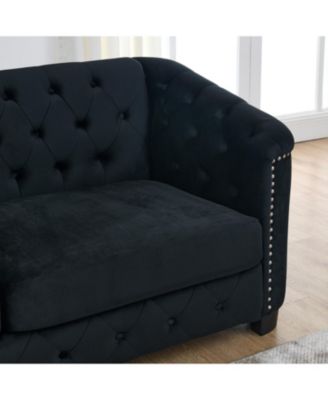 Streamdale 3-seater + 3-seater Combination sofa.Velvet black