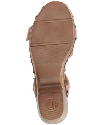 Women's Sisilia Stacked Heel Ankle Strap Sandals