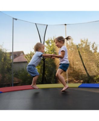 14FT Trampoline Spring Cover Universal Trampoline Replacement Pad w/Split Design