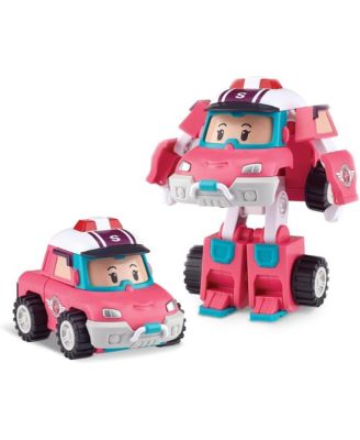 4" Transforming Robot - Sandy | Emergency Rescue Vehicle Action Figures | Kids Educational Pretend Play Toy