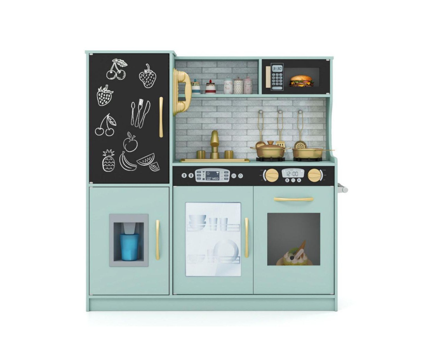 Детская игрушка HONGGE Interactive Play Kitchen, Ages 3–6, цвет: Зелёный — фото 2