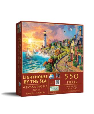Lighthouse by the Sea 550 piece Jigsaw Puzzle for Adults