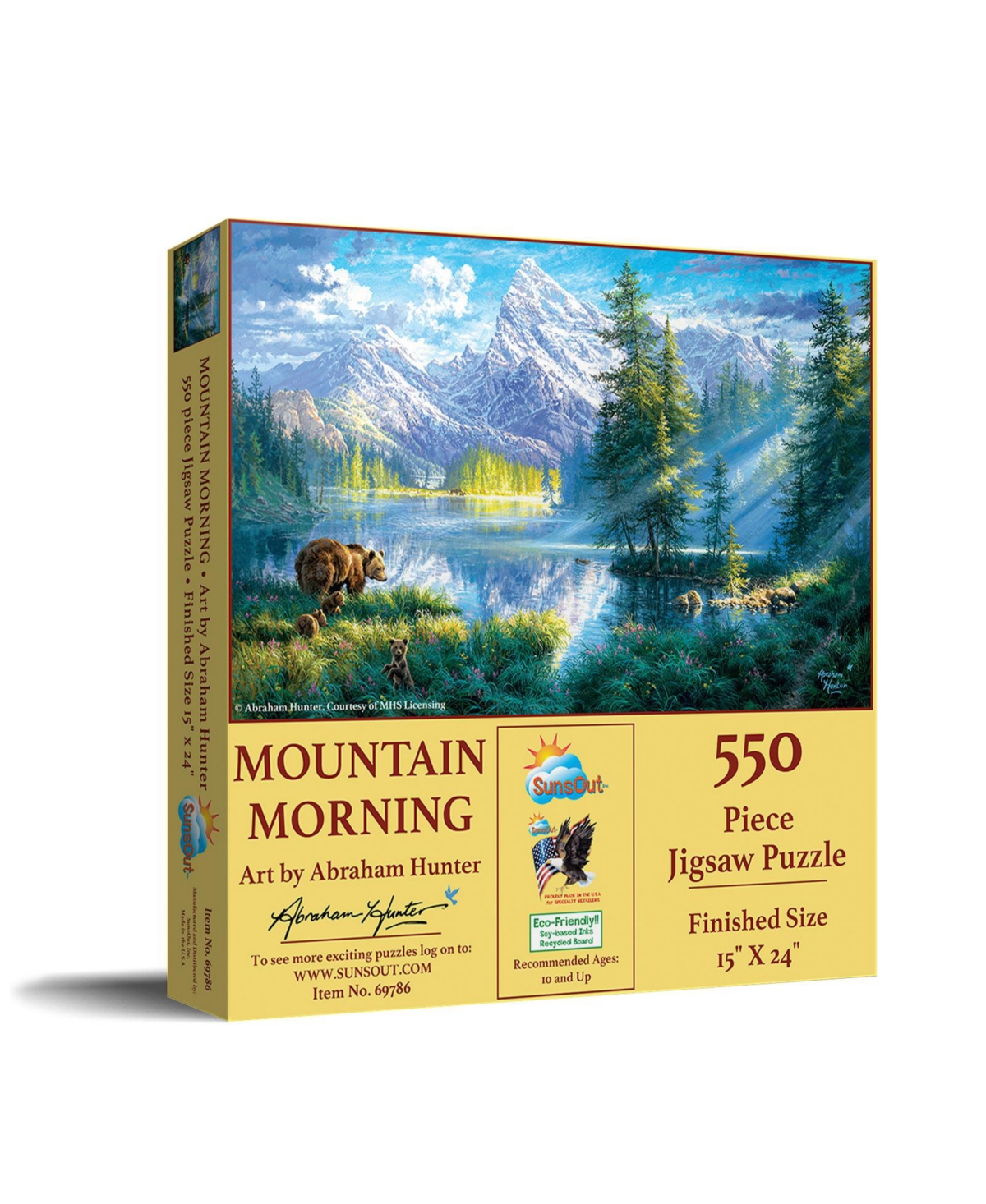 SunsOut Mountain Morning 550 piece Jigsaw Puzzle for Adults