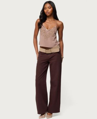 Women's Sorina Embellished V Neck Top