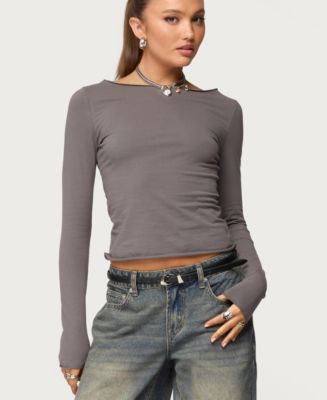 Edikted Women's Nico Boat Neck Top - Macy's