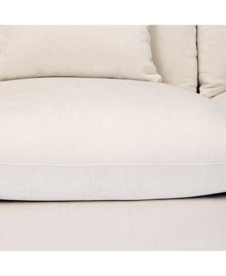 128" Chenille Modular U-Shaped Sectional Couch and Chaise With USB/Type-C Ports and Side Pockets