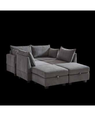 Flexible Modular Sectional Sofa with Storage