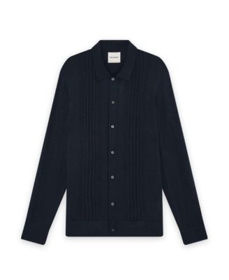 Men's Long Sleeve Cable Knitted Shirt