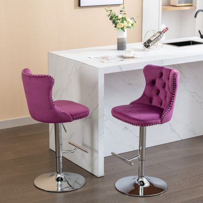 Hand-Crafted Bar Chair with Ergonomic Support and Durable Base