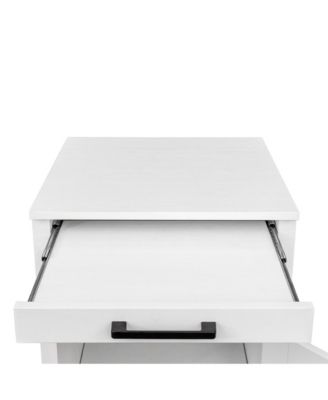  Modular Wine Bar Hutch Cabinet (White