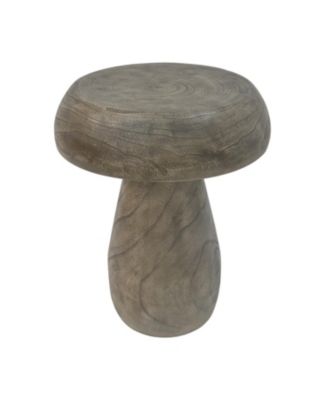 MGO Mushroom Side Table Wood-like texture