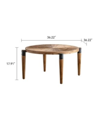 Rustic Round Coffee Table
