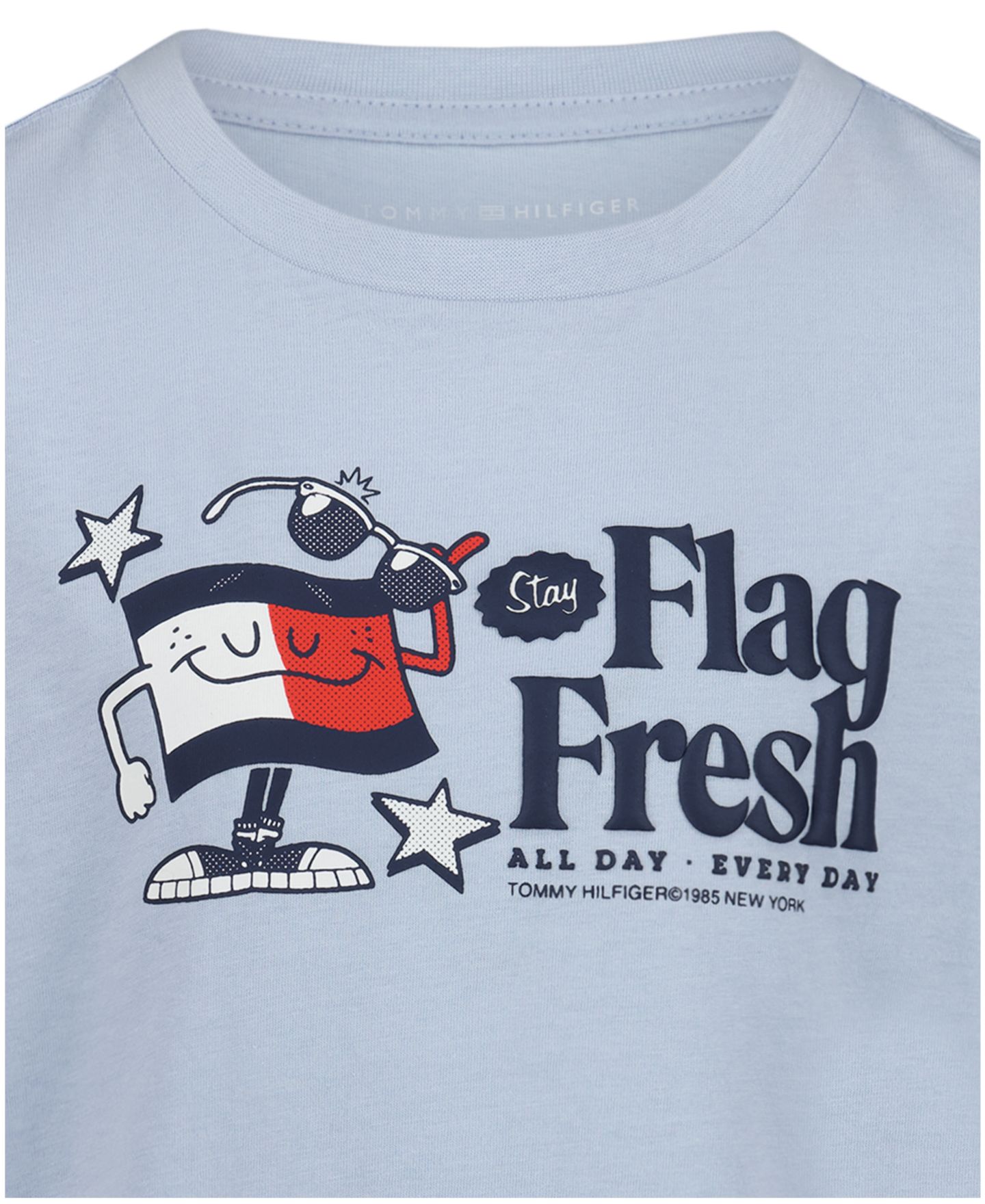 Футболка Tommy Hilfiger Flag Fresh Short-Sleeve T-Shirt для мальчиков, цвет: Синий, вариант 1 — фото 4