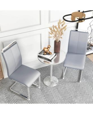 Modern PU Leather Dining Chairs (Set of 4)