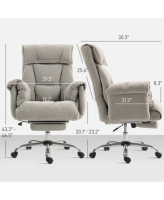 Executive Office Chair, Computer Desk Chair with Footrest,