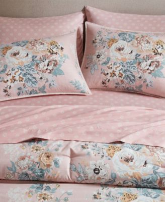 Heather Vintage Floral 5-Pc. Comforter Set, Twin XL