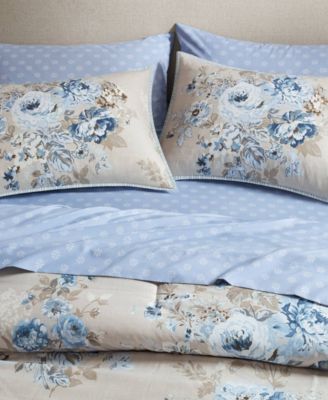 Heather Vintage Floral 7-Pc. Comforter Set, Queen