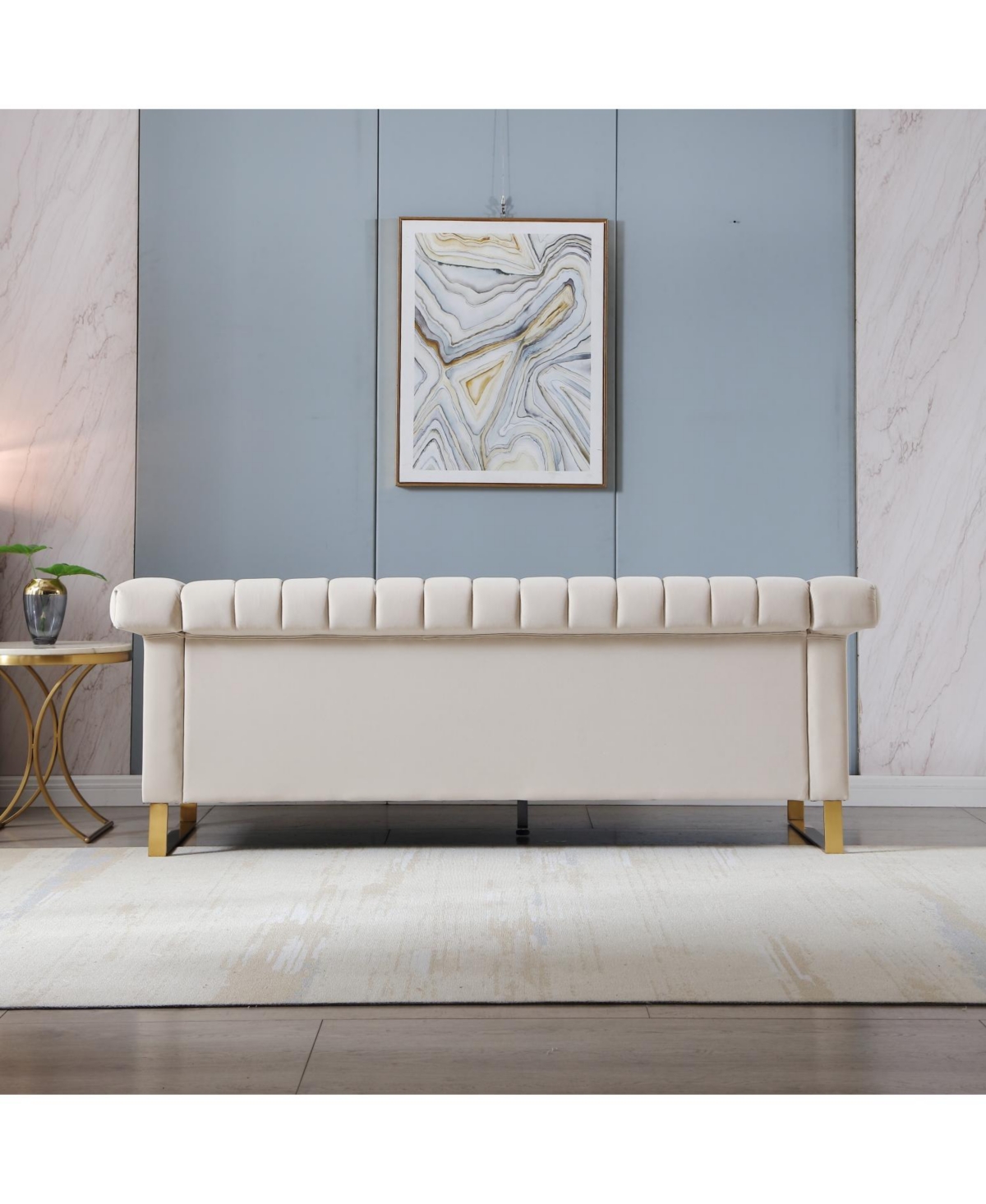 Streamdale Furniture Streamdale Luxurious Velvet Sofa with Modern Accents