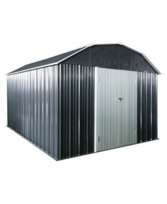 10&#39;x12&#39; Metal Storage Shed with Lockable Doors
