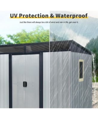 8' x 6' Outdoor Metal Storage Shed