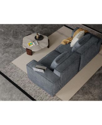 Belfin Modular Sectional Sofa Bed - Chenille Fabric Gary