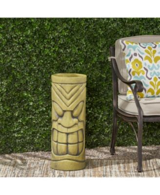 Antique Green Face Pot Planter