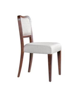 Walnut Upholstered Dining Chairs (Set of 2)