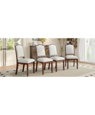 Farmhouse Upholstered Dining Chairs Set of 4