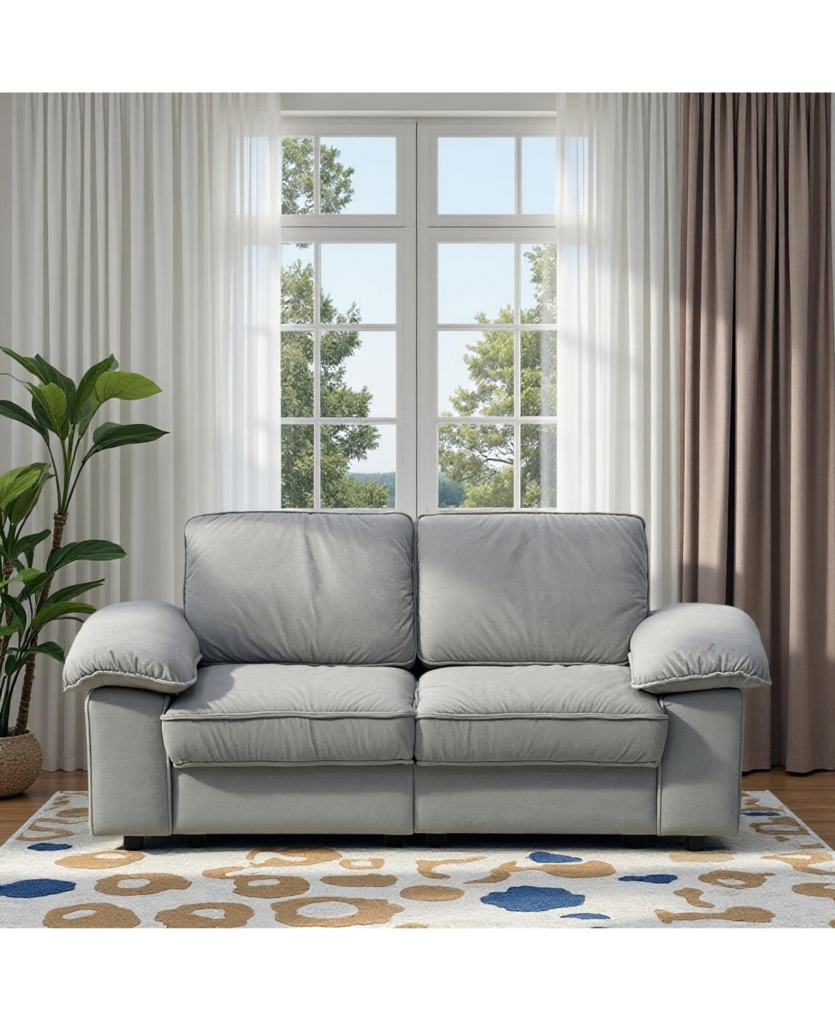 Streamdale Furniture Green Velvet 79" Storage Loveseat