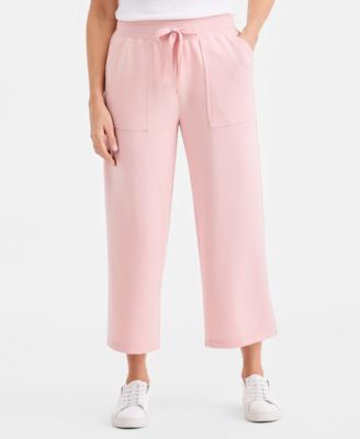 Women's Luxsoft Wide-Leg Cropped Sweatpants