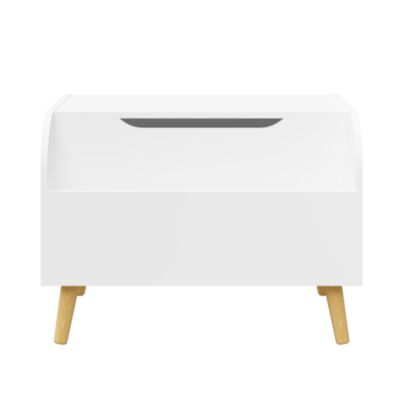 Multipurpose Toy Box with Bookshelf in White (23.62" W x 15.75" D x 17.13" H)