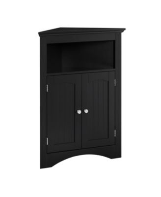 Corner Cabinet with Doors & Shelves