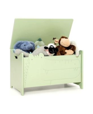 Kids Toy Box with Safety Hinge for Secure Storage and Easy Access to Toys