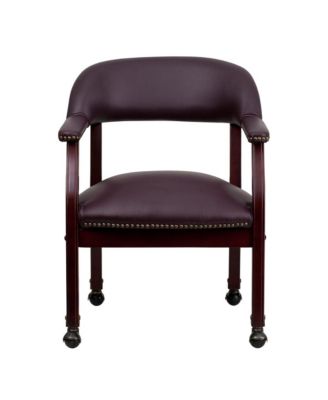 Conference Chair with Accent Nail Trim and Casters