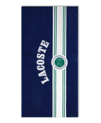 Single Badge Cotton Beach Towel, 36" x 72"