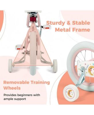 Kids Adjustable Training Bike with Dual Brake and Safety Features