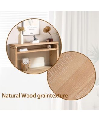 Rustic Console Table with Shelf