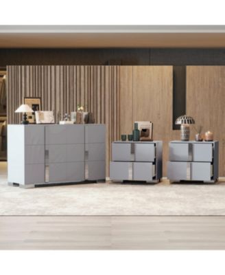 6-Drawer Dresser with 2 Nightstands