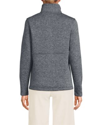 Women's Sweater Fleece Snap Neck Pullover Jacket