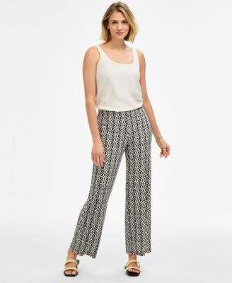 Women's Printed Knit Pull-On Pants