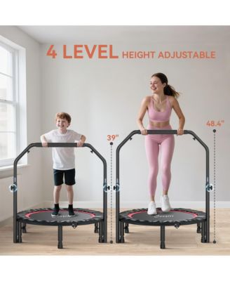 40" Foldable Mini Trampoline, Rebounder Trampoline for Adults