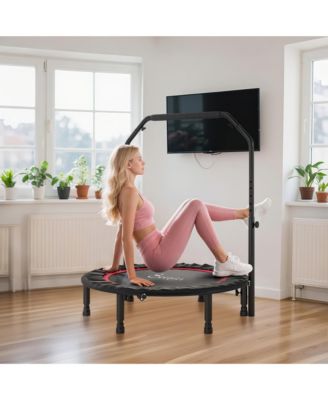 40" Foldable Mini Trampoline, Rebounder Trampoline for Adults