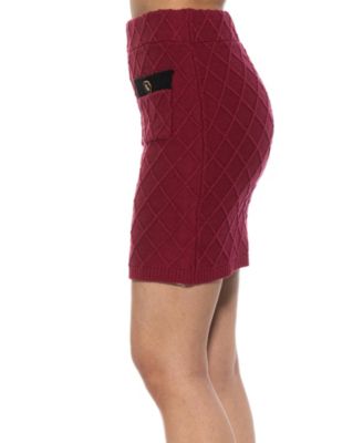 Women's Bex Fully Knit Mini Skirt With Front Pocket Detail