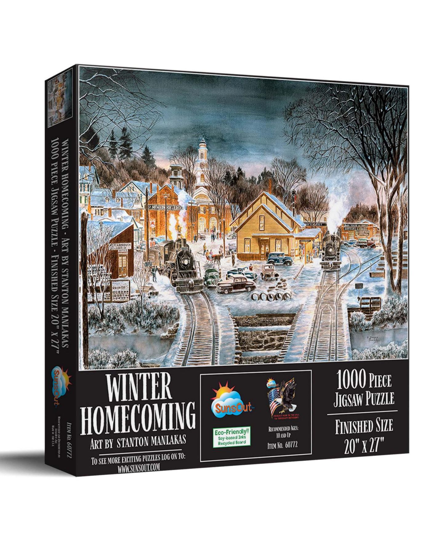 Детский пазл SunsOut Winter Homecoming 1000-Piece Interlocking Jigsaw Puzzle, от 15 лет — фото 1