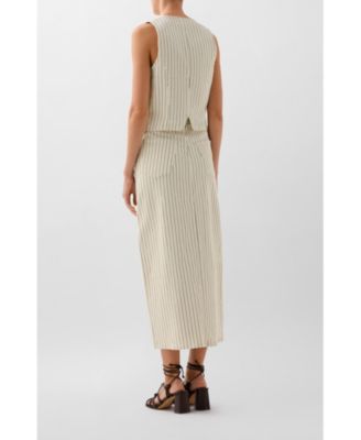 Women's Denim Stripes Skirt