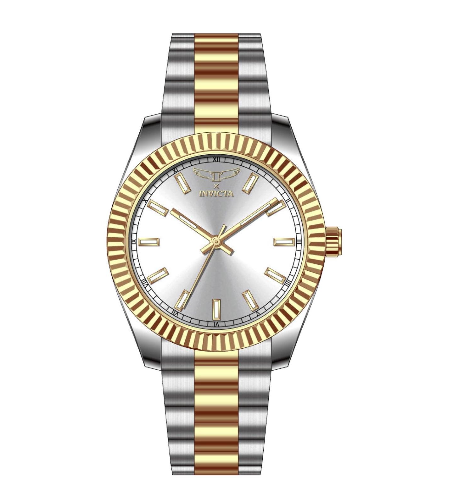 Мужские часы Invicta 69010 Specialty Quartz PC21S Copper Dial, цвет: Золотой / Стальной — фото 1