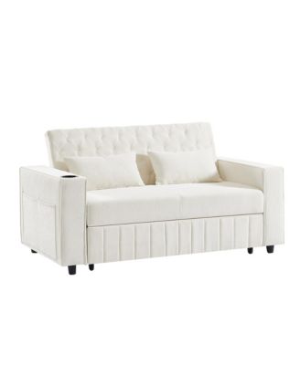 61.4" Pull-Out Sofa Bed Convertible Couch