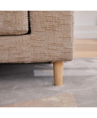 Streamdale Upholstered End of Bed Bench with Armrests & Bolster Pillows - Wheat