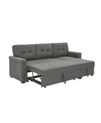 86" Upholstered Pull-Out Sofa Bed