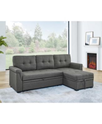 86" Upholstered Pull-Out Sofa Bed